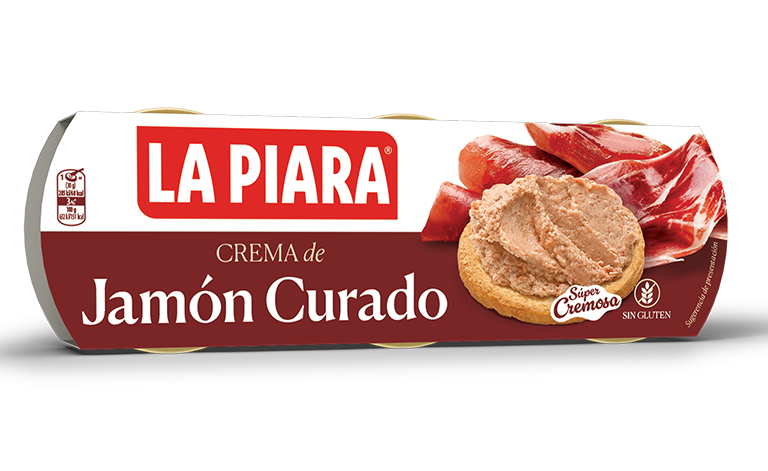 Creamy spread with cured ham